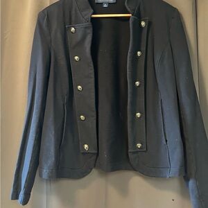 Tommy Hilfiger Navy Blue Buttoned Blazer